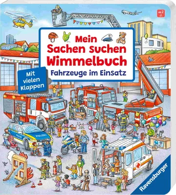 Image de Mein Sachen suchen Wimmelbuch: Fahrzeuge im Einsatz