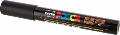 Productafbeelding van Fijnschrijver Uni Posca PC-5M, 1,8-2,5 mm, neonoranje, verpakking met 6 stuks