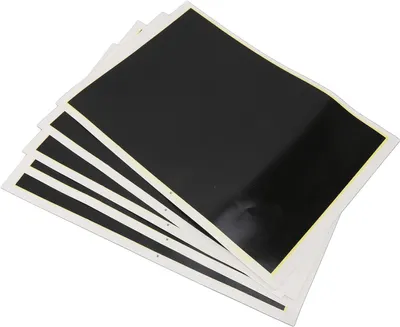 Immagine prodotto di Carta vetrata nera, formato 39 x 27 cm, per incisione su fibra