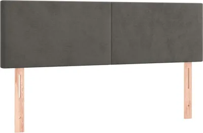 Produktbild von Kopfteile Dunkelgrau 144x5x78/88 cm Samt