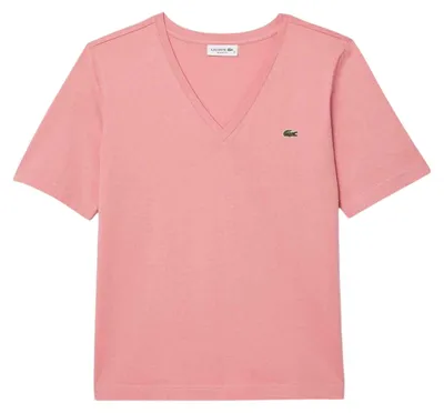 Immagine prodotto di Lacoste - T-shirt da donna, jersey di cotone GT16231 (34 DE) (rosa)