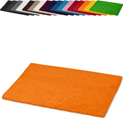 Produktbild von Gästetuch 30x50 cm Gästehandtuch Kinderhandtuch 100% Baumwolle, Farbe: Orange