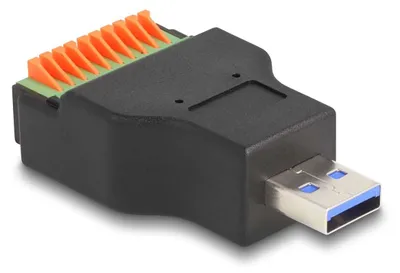 Immagine prodotto di Adattatore USB Delock - da USB tipo A (maschio) a connettore a 10 pin