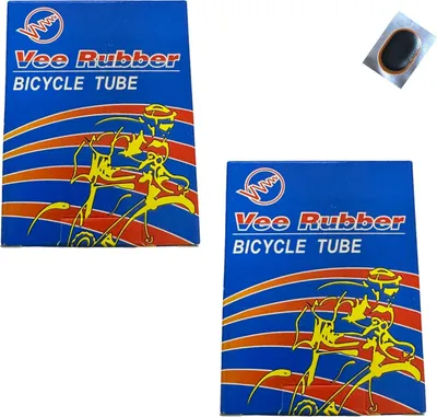Image de 2 chambres à air VEE Rubber 16" avec valve AV (valve américaine), rustines incluses