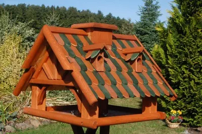 Produktbild von massives Futterhaus/Vogelhaus, V19 Holzschindel