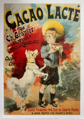 Obrázek produktu pro Mléčná čokoláda – Lefevre – plakát 50 x 70 cm