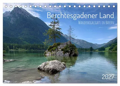 Produktbild von Berchtesgadener Land - Wanderhighlights in Bayern (Tischkalender 2027 DIN A5 quer), CALVENDO Monatskalender