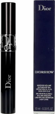 A product shot of Dior Diorshow mascara and its packaging.