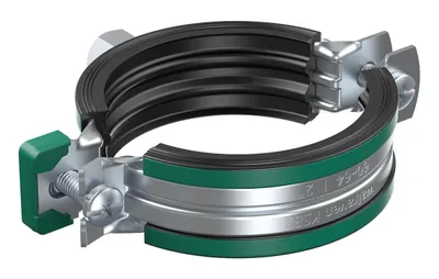 Produktbild von Walraven Zweischrauben-Rohrschellen mit Schallschutz M8/M10 54-58 mm Stahl