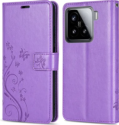 Produktbild von Hülle für Xiaomi 15 Handy Tasche Handyhülle Wallet Case Flip Cover in Lila