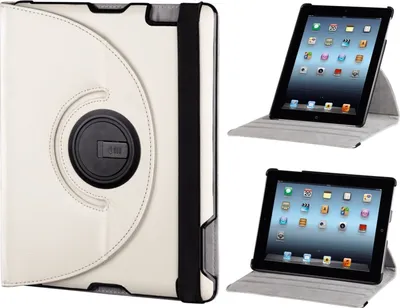 Produktbild von Hama 00107922, Abdeckung, Weiß, Polyurethan, Apple, iPad 2/3, Hand