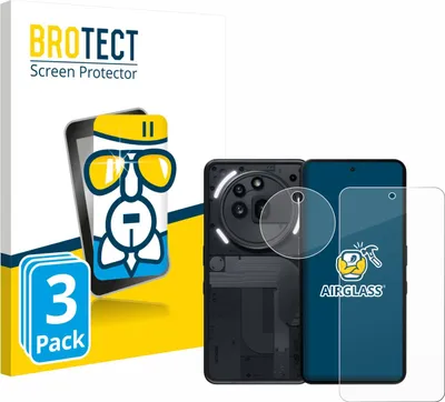 Produktbild von 3x BROTECT Schutzglas für Nothing Phone (3a) Pro (Display+Kamera) Schutzfolie Panzer Folie Glas Display Schutz klar