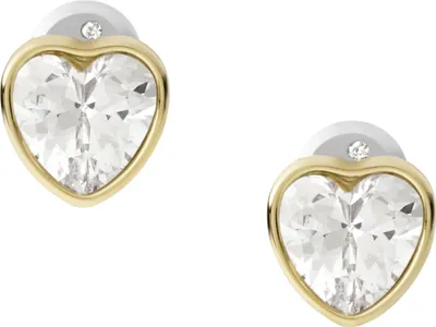 Produktbild von Fossil JF03935710 Ohrstecker Damen Sutton Valentine Heart Edelstahl Gold-Ton