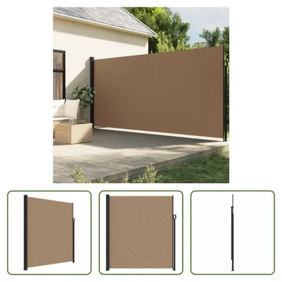 Obrázok produktu pre The Living Store Bočná výsuvná markíza Taupe 220x500 cm