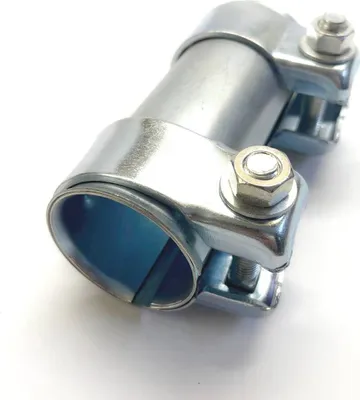 Image de Collier de serrage pour tuyau d'échappement Connecteur pour tuyaux Ø 40-43 mm 125mm de long Collier de serrage