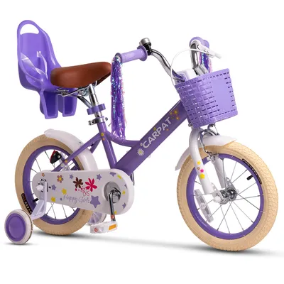 Produktbild von Velors Kinderfahrrad 14 16 Zoll Kinderfahrrad für 3-7 Jahre 1 Gang Kettenschaltung Mädchen Jungen Fahrrad Bike mit Stützräder ab 3 Jahre