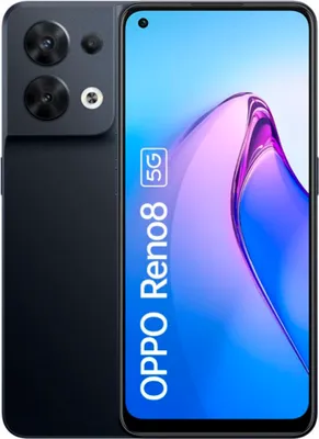 Produktbild von OPPO 8, 16,3 cm (6.4"), 8 GB, 256 GB, 50 MP, Android 12, Schwarz