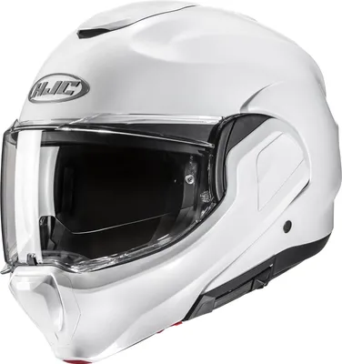 Zdjęcie produktu dla Kask HJC F100 Solid Pearl White z klapką L