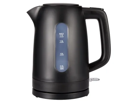 Immagine prodotto di A. Bollitore elettrico Basics, capacità 1,7 litri, 2200W, senza BPA, base girevole a 360°, spegnimento automatico