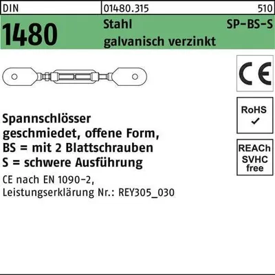 Produktbild von Reyher  Spannschlösser DIN 1480 St. SP BS-S M 24 vz (1 Stück)