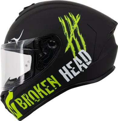 Produktbild von Broken Head Integralhelm Adrenalin Therapy 4X Schwarz-Grün Matt : M (57-58 cm) Größe: M (57-58 cm)