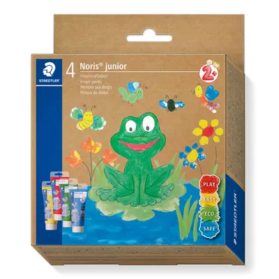 Immagine prodotto di STAEDTLER Fingermalfarbe Noris junior 4er-Set retail