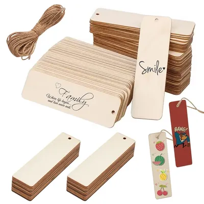 Produktbild von 50 Holzbretter für DIY-Projekte, 12 x 3,2 cm, unbehandelt