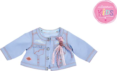 Produktbild von Jacke Jeans mit Eulenanstecker
