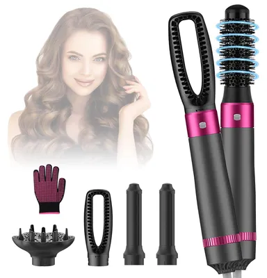 Productafbeelding van Krultang - Haarstyler 5-in-1 - 1000 W - 5 opzetstukken - Airstyler föhnborstelset