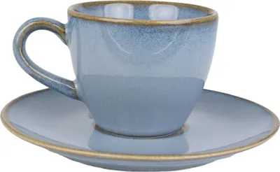 Obrázek produktu pro Bonna Sky Hygge - Šálky a podšálky na espresso - 80 cm3 - Porcelán - Sada 6 kusů