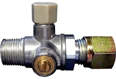 Produktbild von TGO Absperrventil mit Prüfanschluss SRV 10 x AG 3/8 kegelig 1703/PV