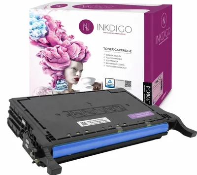 Produktbild von Inkdigo Toner CLT-C609S für Samsung CLP-770ND, CLP-775N, CLP-775ND – Cyan, 7000 Seiten,, KI-generiertes Bild