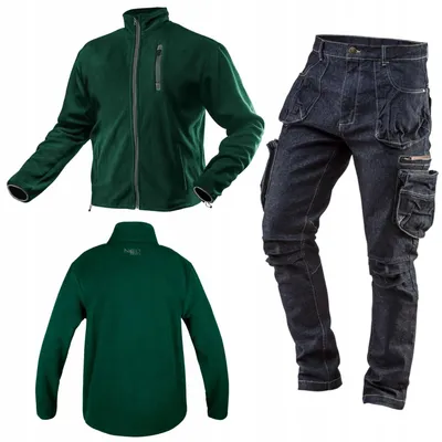 Zdjęcie produktu dla NEO TOOLS męskie spodnie robocze jeansowe lub do kompletu, długie, 8 kieszeni, rozmiary XS-3XL, wzmocnione szwy, profilowane okolice kolan | rozmiar 3XL