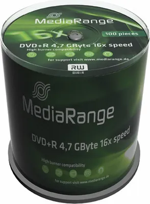 Produktbild von MediaRange DVD+R 4,7 GB (16x, 100 sztuk) (MR443)