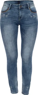 Produktbild von Jeanshose WENCKE im Trachten-Stil mit Stickereien für besondere Anlässe