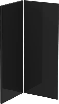 Produktbild von Küchenfront Vicco R-Line Schwarz Hochglanz 59.2 x 71.3 cm Möbelfront für den Eckunterschrank, Model 40902