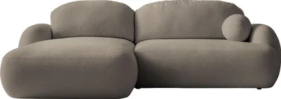 Produktbild von MIRJAN24 Ecksofa Mayo mit Bettkasten und Schlaffunktion, Stilvoll Eckcouch, Rückenlehne in Form beweglicher Kissen (Farbe: Now or Never 16, Seite: Links)