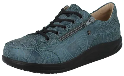 Obrázok produktu pre FINN COMFORT FINNAMIC Hachiouji dámske šnurovacie topánky petrol potlačená hladká koža : UK 5,5 Veľkosť topánok: UK 5,5