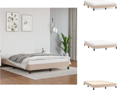 Produktbild von vidaXL Bettgestell Cappuccino-Braun 140x200 cm Kunstleder - Betten & Bettgestelle