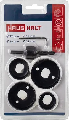 Productafbeelding van Set Voor Hout, 32-54Mm, 6 Stuks