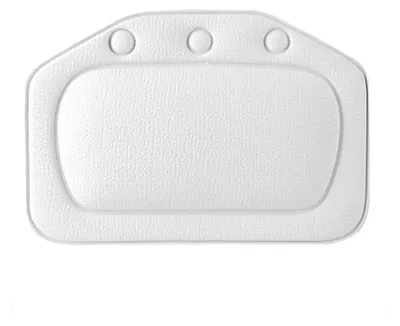 Produktbild von Badewannenkissen, Kissen für die Badewanne, Gepolstertes Spa Badekissen mit Saugnäpfen, Kopf-, Nacken- und Rückenstütze für das Home Spa (Weiß)