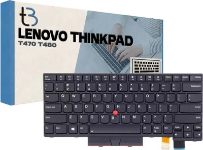 Zdjęcie produktu dla Klawiatura do laptopa Tradebit do modeli Lenovo T470 i T480, układ US QWERTY, podświetlana