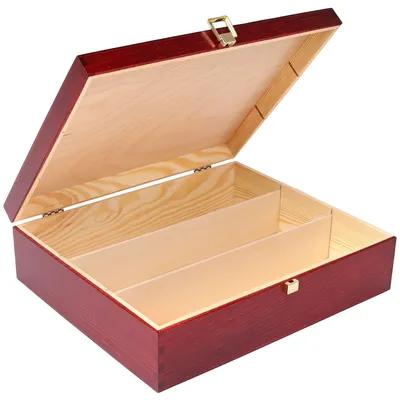 Productafbeelding van Creative Deco Rode Wijn Houten Doos, 35 x 30 x 10 cm