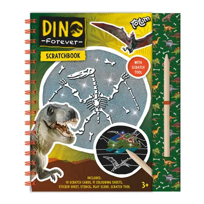 Produktbild von Totum Dinosaurier Kratz- und Malbuch