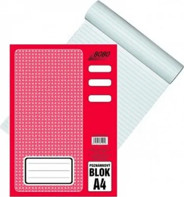 Obrázek produktu pro Poznámkový blok A4, linka, 50 listů