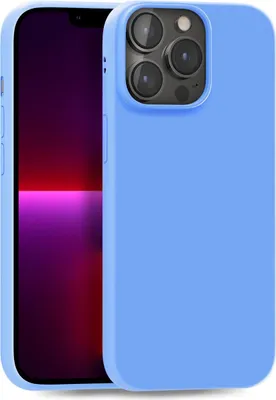 Produktbild von Hülle für Apple iPhone 13 Pro - Handyhülle Cover aus Silikon in Hellblau