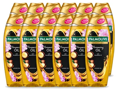 Obrázok produktu pre 12 kusov gélu na sprchovanie Palmolive Thermal Pampering Oil – 650 ml – výhodný balík