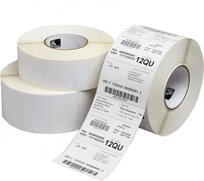Produktbild von Zebra Z-Select 2000T, Weiß, Selbstklebendes Druckeretikett, Gestanztes Etikett, Rolle, Papier, Wärmeübertragung