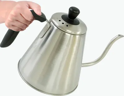 Produktbild von Greenmigo 1L Kaffee Wasserkocher Schwanenhals Wasserkessel Teekessel,Kaffeekocher Teekanne Kaffeekessel Heißwasserkessel Edelstahl für Induktion Gashe