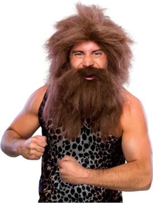 Immagine prodotto di Set di barba e parrucca da cavernicolo Taglia unica